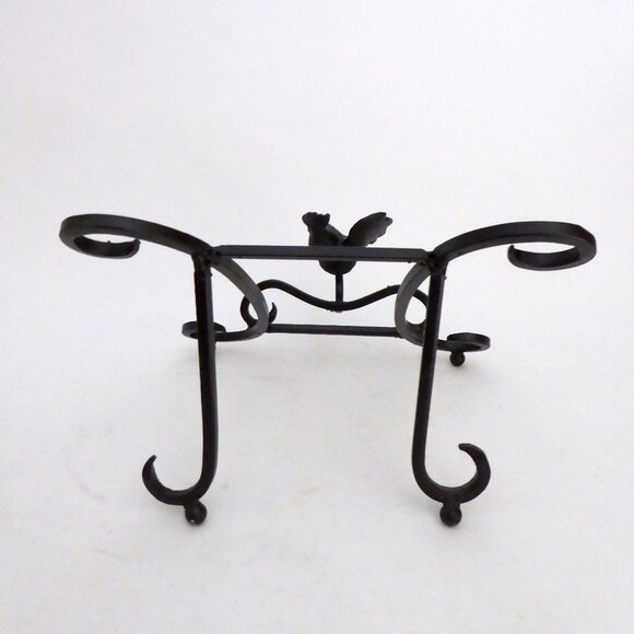 NEW ROOSTER CHICKEN BLACK CAST IRON COOKBOOK RECIPE STAND EASEL HOLDER - Picture 4 of 8